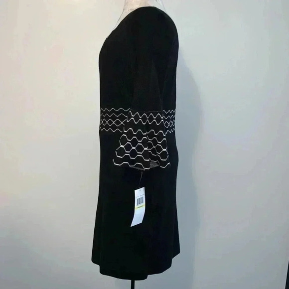 Nicole Leonard Scalloped Neck Sweater Dress - Picture 6 of 9